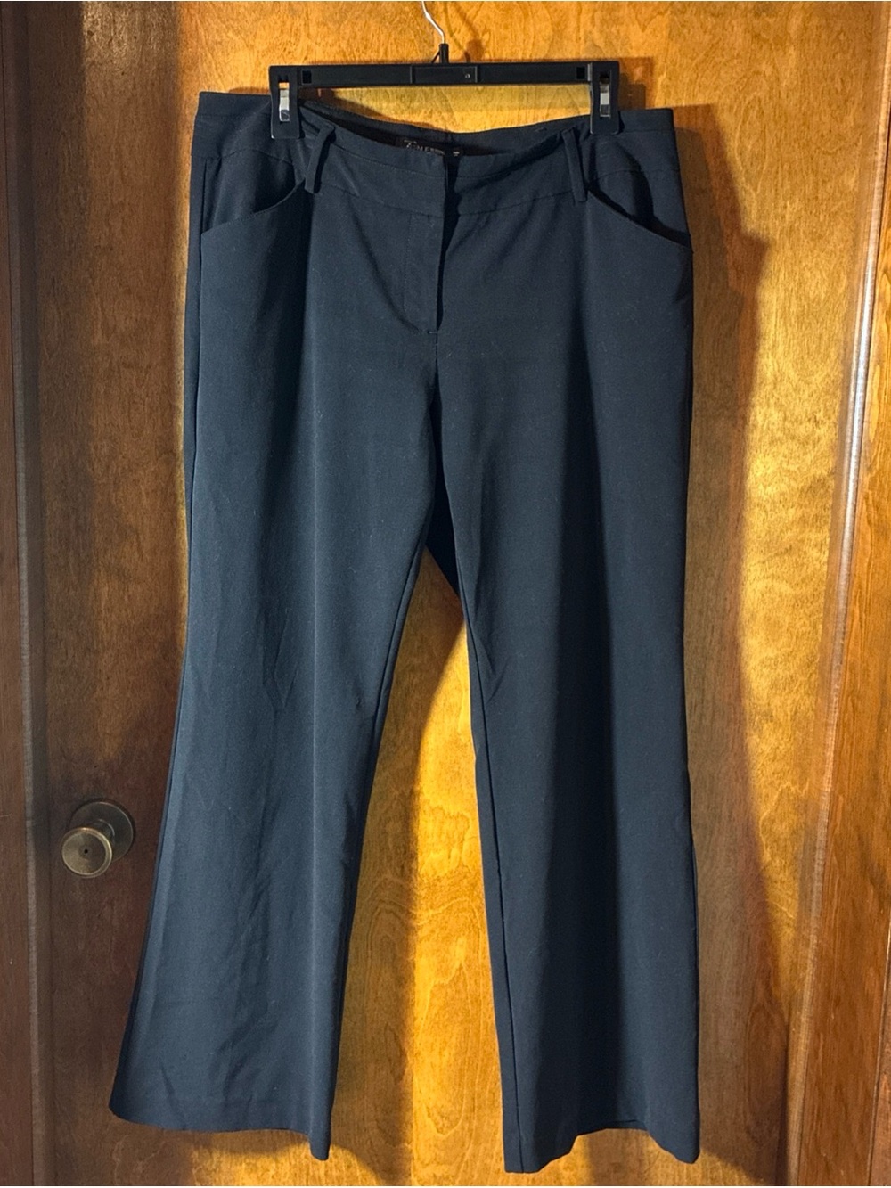 7th Avenue Suiting Collection Dress Pants Sz12P Classic Wide Leg Business Casual